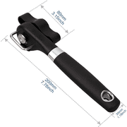 Can Opener, Can Opener Smooth Edge Manual, No Sharp Edges Can Opener Manual, Ergonomic Smooth Edge, Handheld With Soft Grips, Professional Ergonomic Can Opener for Kitchen & Restaurant