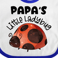 thumbnail image 4 of Inktastic Papa's Little Ladybug Boys or Girls Baby Bib, 4 of 4