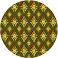 thumbnail image 1 of Ahgly Company Machine Washable Indoor Round Transitional Brown Area Rugs, 3' Round, 1 of 7