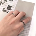 thumbnail image 3 of SmartBy 2Pcs Couple Rings Exquisite Shape Rust-proof Metal Stylish Engagement Open Ring Birthday Gift for Female, 3 of 8