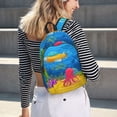 thumbnail image 5 of Fotbe Submarine And Landscape Mochila de Lona con Estampado, Mochila Duradera, Mochila Versátil de Alta Calidad, Mochila Compacta Vintage-Small, 5 of 5
