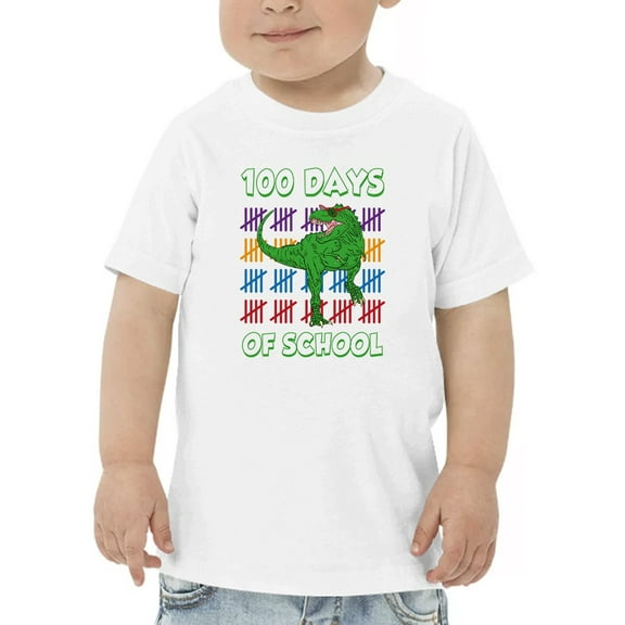 100 Days Of School, Dinosaur T-Shirt Toddler -GoatDeals Designs,  3 Toddler