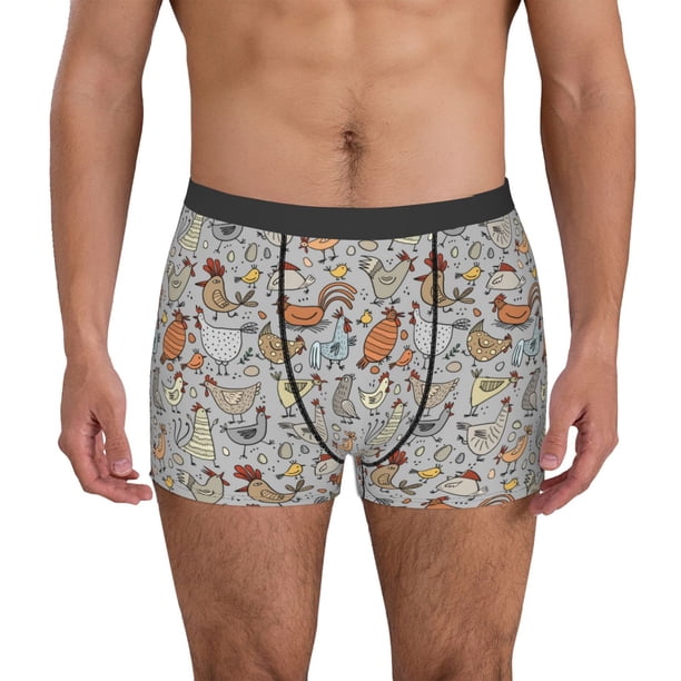 Fotbe Funny Chicken Calzoncillos Tipo Boxer con Bolsa de Soporte Total para Hombre, X-Temp Fresco, Transpirable y de Secado Rápido-XX-Large