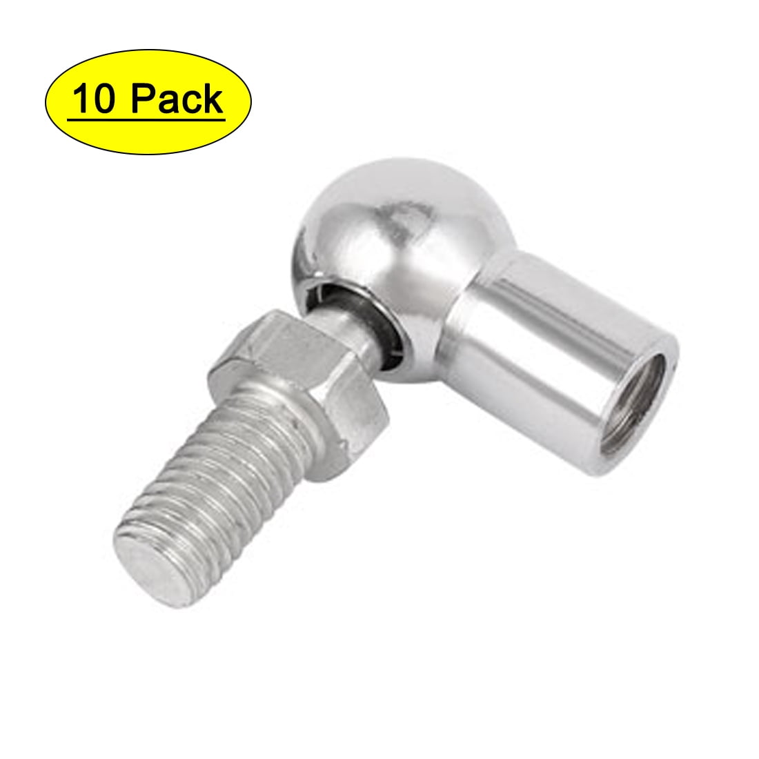 10mm Male Female Thread L Shape Ball Joint Rod End Bearing 10 Pcs