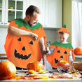thumbnail image 3 of Disfraz de calabaza de Halloween para niños + bolsa de calabaza verde, 3 of 5