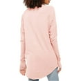 thumbnail image 5 of UoCefik Tops for Women 2024 Tunic Shirts Long Sleeve to Wear with Leggings Crew Neck Blouses Solid Color Tees Tops, Pink L, 5 of 7