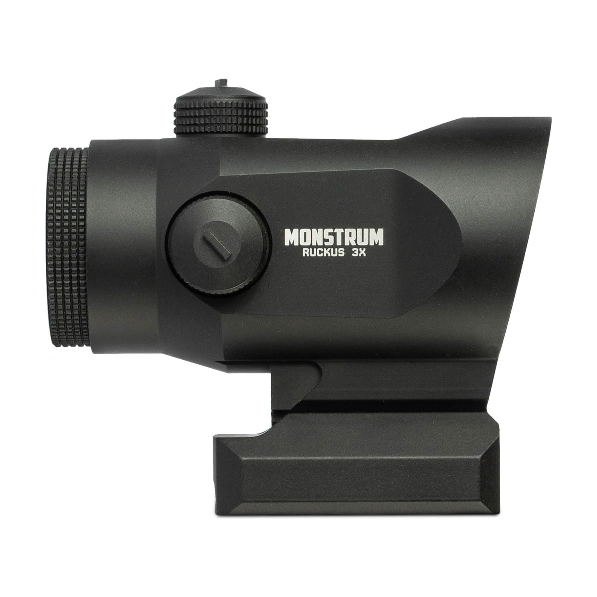 Monstrum Ruckus 3X Prism Scope with Shake Awake | Circle Dot Reticle