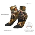 thumbnail image 6 of Naloa Pug Wearing Sunglasses Flowers Ankle Socks for Women Non Slip Socks No Show Socks Classic Low Cut Casual Socks Casual Socks, 6 of 7