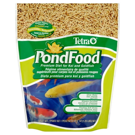 (2 pack) TetraPond Premium Diet Pond/Koi Fish Food, 1.25 (Best Frozen Food For Marine Fish)