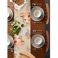 thumbnail image 5 of Table Runners 72 Inches Long Dress Scarves, Orange Pumpkins Fall Farmhouse Kitchen/Dining Table Runner, Coffee Tablerunners, Thanksgiving Flowers Autumn Leaves 13x72 Inch, 5 of 7