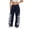 Navy, variant on Womens Wide Leg Sweatpants Y2k Gothic Printing High Waisted Baggy Workout Casual Pants Plus Size Soft Comfortable Streetwear Daily Wear Trousers 2026 Fashion Bottoms Red XXXL