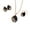 Black, variant on Women Jewelry Set Shiny Peacock Rhinestone Necklace Earrings Ring Gift Water Drop Shaped Set