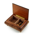 thumbnail image 2 of Traditional Style Floral Theme Wood Inlay Music Jewelry Box - Many Song Choices, 2 of 2