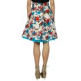 thumbnail image 3 of Bimba Floral Box Pleated Short Skirt Retro Pattern Skirt Indian Clothing, 3 of 4
