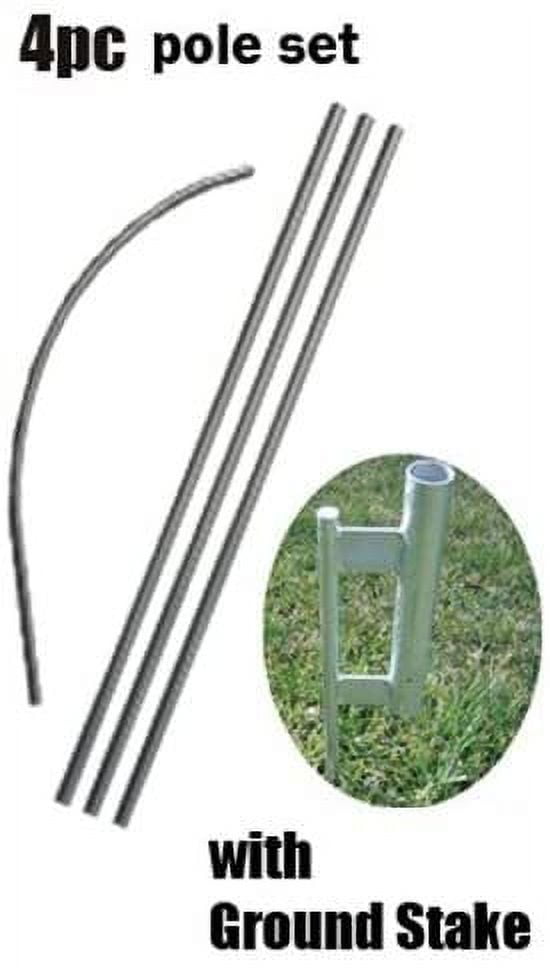 Parking Advertising Feather Banner Swooper Flag Sign with Flag Pole Kit and Ground Stake