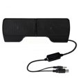 thumbnail image 1 of Haut-parleur Stéréo USB Portable Mini pour Ordinateur Portable PC Écran Clip-on Lecteur de Musique Noir, 1 of 10