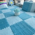 thumbnail image 2 of 30*30CM Soft Plush Children Kids Rug Play Mat Puzzle Carpet Warm Playmat Interlocking Exercise Tiles Floor Carpet Decoration Mat, 2 of 10