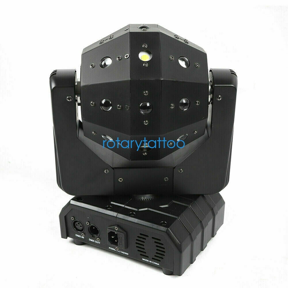 DENEST 16 LED Moving Head RGB Stage Light, DMX Sound Activated DJ Disco Lamp