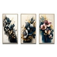 thumbnail image 2 of Designart "Deep Blue Calla Lilies in Bouquet IV" Floral & Botanical Framed Wall Art Set Of 3 - Blue Calla Lily Frame Gallery Wall Set For Home Decor, 2 of 6