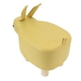 thumbnail image 4 of Cartoon Animal Shaped Stool, Bright Color Soft Tech Cloth Pine Cute Animal Shaped Stool Safe  For Kindergarten For Children Green,Yellow, 4 of 8