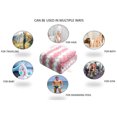 thumbnail image 4 of Multipurpose Pink Coral Velvet Large Bath Towel/Robe - 90x180cm, Ultra Absorbent Household Essential, Single Piece Packaging for Home Use, 4 of 6