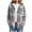 Gray hooded plaid shacket for women a1, variant on Bzdzmqm Womens Fall Winter Hooded Plaid Shacket Button Down Casual Loose Long Sleeve Oversized Coat for Women Trendy Outerwear with Pockets for Daily Wear, Green M