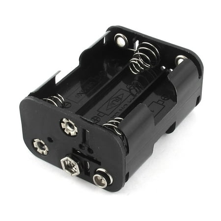 Double Side Spring Loaded 6 x 1.5V AA Battery Holder Storage Case (Best Way To Store Aa Batteries)
