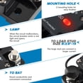 thumbnail image 3 of GLOSO E91L Hi-Amp Thermal Circuit Breaker w/ LED indicator, Extended Surface Mount, Auto Reset (T1), 3/8" Diagonal Studs, 200 Amps, 3 of 12