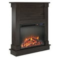 thumbnail image 1 of Ameriwood Home Ellsworth Fireplace with Mantel, Natural, 1 of 9