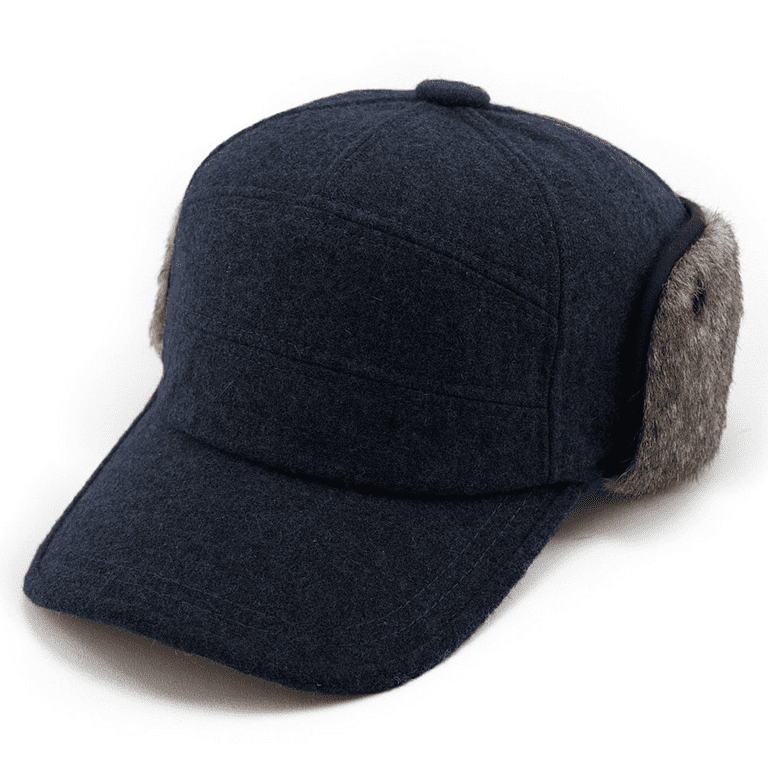 Comhats Unisex Winter Wool Hat Baseball Cap with Ear Flaps Elmer