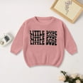thumbnail image 2 of Gubotare Girl Sweater Boys Sweaters Knit Sweater Kids Crew Neck Pullover Toddler Child Casual Top Size 1T 2T (Pink,1-2 Years), 2 of 6