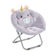 Heritage Club 23" Figural Unicorn Saucer Chair, Purple