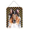 Collie Candy Corn Halloween Wall or Door Hanging Prints