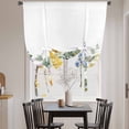 thumbnail image 3 of Spring Daisy Balloon Curtains 63 Inch Length for Living Room/Bedroom, Country Botanicala Flowers Eucalyptus Trees Rod Pocket Privacy Door Curtains Decorative Tie Up Shade for Window 52"x63", 3 of 8