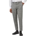 thumbnail image 1 of Ben Sherman Mens Checkered Dress Pants Slacks, White, 34W x 32L, 1 of 1