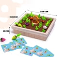 thumbnail image 3 of Parent Child Interactive Board Games Wooden Memory Radish Toy For Kids Early Education Family Fun Size Approximately 9.45X9.45X2.36 Inches Weight 1.38 Pound, 3 of 6
