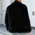 thumbnail image 5 of Hulanddfd Mens Coat Faux Fur Short Overcoat, Fluffy Lapel Collar Outerwear with Pockets, Luxury Winter Wear, 5 of 8