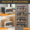 thumbnail image 6 of Wooden Lid Magnetic Spice Rack with 24 Jars, 216 Labels, Steel Funnel for Kitchen Storage, 6 of 6