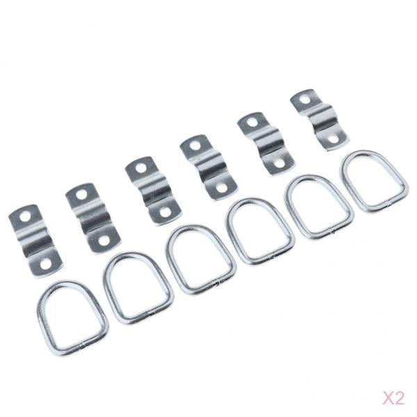 Paquete de 12 Anillos en D Zulema para El Montaje Superficial del Camión del Remolque