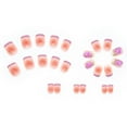 thumbnail image 4 of 24 Pcs Faux Ongles Pailletés Raisin Blush Courts Faux Ongles pour Femmes et Filles Colle Gelée, 4 of 8