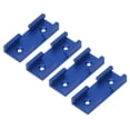 thumbnail image 4 of T Track Cross Chute, 3.1in 4PCS T Track Intersection Parts Labor Saving Wear Resistant Compact Aluminum Alloy  For DIY Red,Blue,Silver, 4 of 8