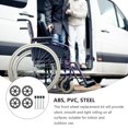 thumbnail image 3 of Minkissy Pneus de Fauteuil Roulant Pneu Plein Acier Gris 4Ensemble, 3 of 8