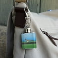 thumbnail image 3 of Roadrunner Runs Fast Stainless Steel 1oz Mini Flask Key Chain, 3 of 3