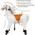 thumbnail image 3 of DEYGIA Ride on Horse for Kids with Reins and Cowboy Hat, Riding Horse Toy for 4 to 8 Years, (35.43'' Height) Ride on Horse Plush Walking Animal, Max Load 165LBS, 3 of 7