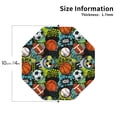 thumbnail image 3 of Bingfone Vintage Balls Leather Drinks Coasters with Set of 6,Suitable for Home Kitchen,Coffee Cup Coasters Home Gift, 3 of 9