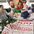thumbnail image 6 of kladzum Double Thickened Christmas Throw Blanket Deer Bells Decorations Print Blankets Soft Cozy Throw Blanket 59"x39" Fuzzy Warm Christmas Blanket Holiday Gifts Bedroom Office Dormitory, 6 of 7