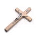 thumbnail image 1 of 1 Handmade Wooden Christ Statue Religious Prayer Hand Holding A Cross Pendant-2025, 1 of 5