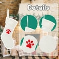 thumbnail image 3 of Dalrosia Christmas Stockings, 18 Inches Large Knit Pet Stocking with Paw Embroidery, Cable Knit Xmas Hanging Stocking Fireplace Stockings for Family Holiday Xmas Party Decoration, 3 of 4