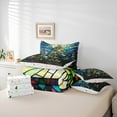 thumbnail image 6 of Manfei Kids Funny Christmas Tree Bedding Comforter Set 7 Pieces, Merry Xmas King Bedding Sets, Geometric Painting Bed Sheets, Super Cozy Room Decor, 6 of 8