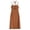 Brown, variant on Plus Size Prom Dress Work Eyelet Breathable Regular Fit Modest Dress Summer 2026 Solid Color Sleeveless V Neck Bandeau Sun Dresses for Women for Going Out and Party Coffee L